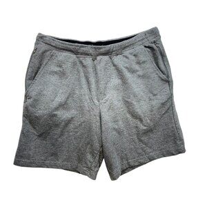 Eddie Bauer Mens Lounge Shorts Sweatshorts Size L Gray Pull On Pockets Sleepwear